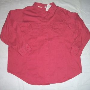 Hunters Run Coral Pink Over Blouse Jacket 2X